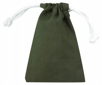 Obrázok produktu pre Zelené bavlnené darčekové vrecko 10×15 cm – 220 g vrecko so šnúrkou na darčeky