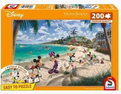 Immagine prodotto di Puzzle Schmidt Spiele Disney Topolino e Minnie in Florida, 200 pezzi, dai 7 anni in su