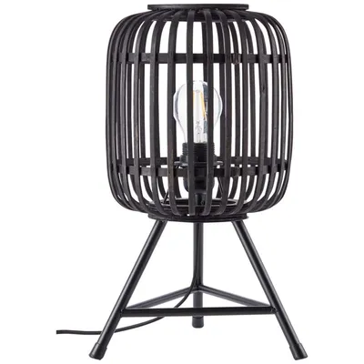 Produktbild von BRILLIANT Tischleuchte Woodrow schwarz IP20 E27 60 Watt g. f. Normallampe