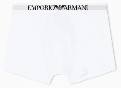 Productafbeelding van EMPORIO ARMANI Heren Essentials katoenen boxershorts (1 stuks), wit, maat M