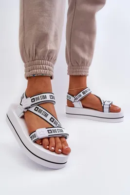 Immagine prodotto di Sandali donna con plateau Big Star NN274A526 Bianco 38