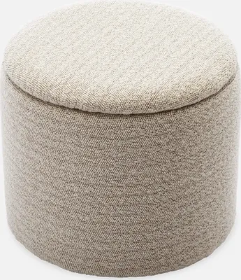 Produktbild von sweeek - Stoffhocker mit Stauraum - Weiß