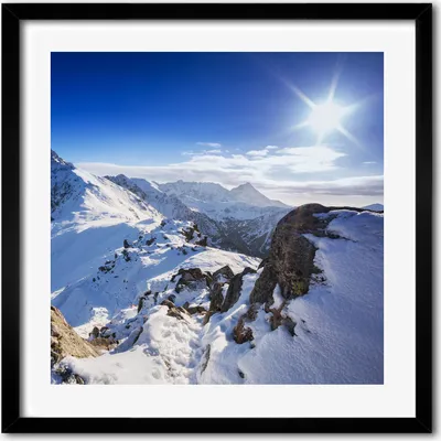 Produktbild von Bild - 50 cm x 50 cm - MDF - Rahmen, Wandkunst - Tatra Spitze