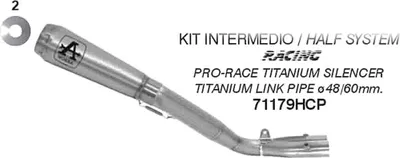 Immagine prodotto di Marmitta ARROW pro-race titanio con raccordo per Yamaha Yzf r1