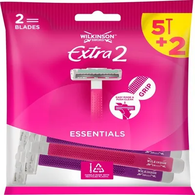 Produktbild von Wilkinson Extra 2 Essentials Beauty Edition Einwegrasierer, 7er Pack