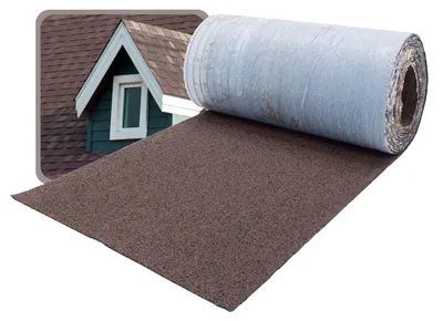 Produktbild von DAPRONA Firstabdeckung für Bitumen Dachschindeln, selbstklebend, Braun 5m x 32cm Rolle, Dachpappe Schindeln für Gartenhaus, Carport & Vogelhaus- zur Dachabdichtung am First