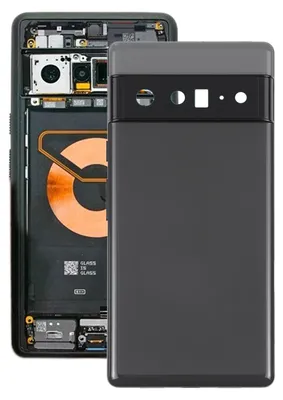 Immagine prodotto di Per Google Pixel 6 Pro Nero Coperchio Batteria Ricambio Coperchio Batteria e Telaio Centrale