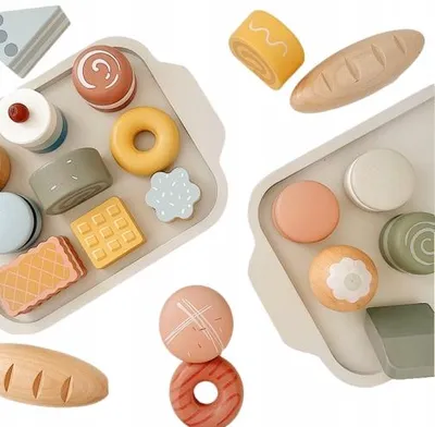 Produktbild von Holz Spielküchen Zubehör Set Süßigkeiten Kinder