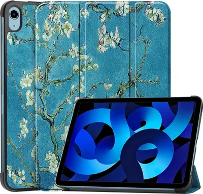 Produktbild von Mobigear Tri-Fold iPad 10 (2022) Hülle Klapphülle - Mandelblüten