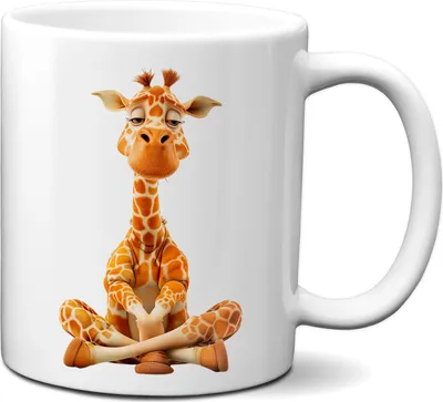 Produktbild von TassenKing Tasse Süße Giraffe mit entspanntem Blick - Kaffeetasse lustig