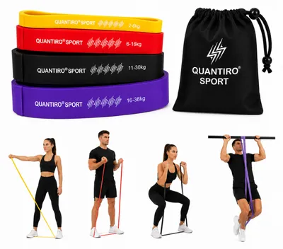 Obrázek produktu pro Sada tréninkových gum QUANTIRO SPORT pro fitness a silový trénink