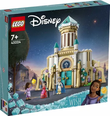 Produktbild von LEGO 43224 Disney Wish König Magnificos Schloss, Baubares Spielzeug aus dem Wish-Film mit Figuren, darunter Asha, Dahlia und ein Stern, Weihnachtsgeschenk für Mädchen, Jungen und Kinder ab 7 Jahren