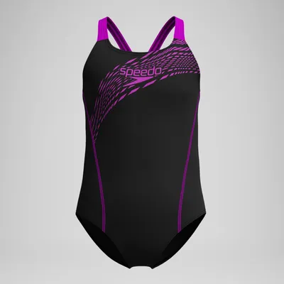 Zdjęcie produktu dla SPEEDO Girls Medley Logo Medalist SCHWARZ/PINK 140