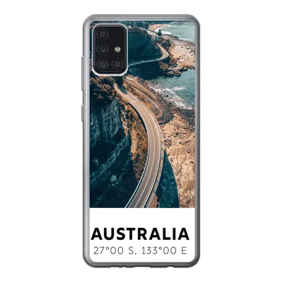 Produktbild von MuchoWow® Handyhülle Schutzhülle Hülle für Samsung Galaxy A52 5G Australien - Meer - Schnellstraße - Sommer Silikon Softcase Handy Hülle - Umschlag