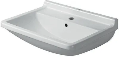 Produktbild von Waschtisch STARCK 3 m ÜL HLB 1 Hahnloch 650x485mm weiß 650 x 485 mm weiß