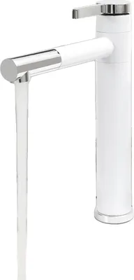 Obrázok produktu pre Umývadlová batéria, otočná o 360°, prietok 2 GPM, jednootvorová inštalácia, trieda A, meď, výška 297 mm