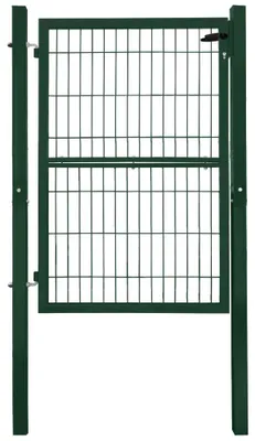 Produktbild von Gartentor Gartentür Zauntür Zauntor Gartenpforte Quadratrohr Anthrazit Grün mit Schloss V2Aox, Farbe / Türhöhe:Grün / 140 cm