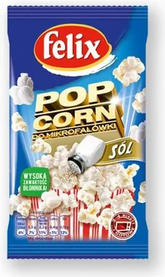 Obrázok produktu pre Felix Popcorn Solony Przekąska Kukurydziana do Mikrofalówki 90 g