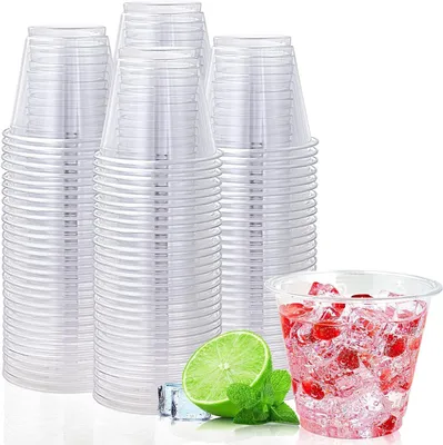 Imagen del producto de Vasos de plástico para shots, de 4 cl/40 ml, paquete de 100 unidades, reutilizables, ideales para fiestas