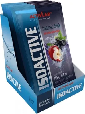 Produktbild von Activlab Isoactiv (20x31,5g) Blackcurrant & Apple - Energie & Ausdauer - Elektrolyte