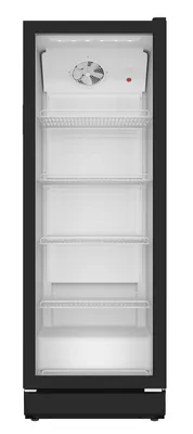 Produktbild von PKM Flaschenkühlschrank GKS168B 300L 4 Ablagen Glastür freistehend schwarz
