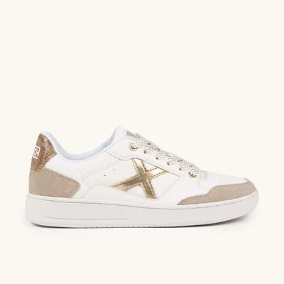 Image de Baskets Munich pour femme, modèle 8908109, collection "Legit Wmn", couleur or