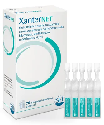 Imagen del producto de XANTERNET, solución oftálmica en 20 viales monodosis de 0,4 ml
