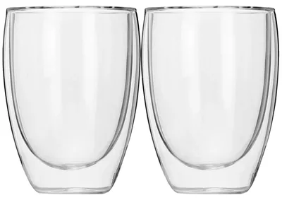 Produktbild von Thermogläser doppelwandig (2 x 350ml) Cappucino Tasse aus Borosilikatglas
