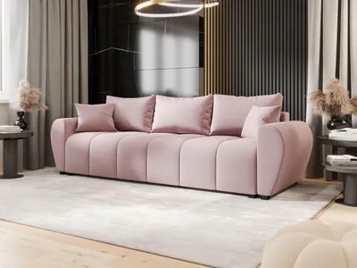 Produktbild von BEDANTE SOFA MOLISA mit Schlaffunktion COSMIC 14 Rosa Sofa mit Stauraum Bettkasten Wohnzimmersofa Couch Sofa Bettsofa Bettkasten Bettcouch