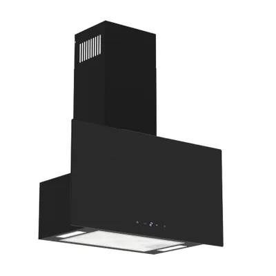 Produktbild von Dunstabzugshaube Kopffrei flache Glasfront 60 cm Schwarz Umluft Lio Respekta