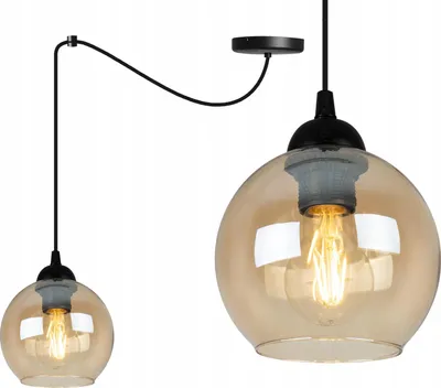 Image de Élégante Suspension Avec Abat-Jour En Verre