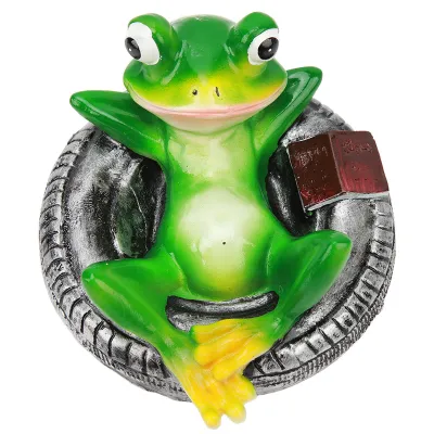 Image de Ornements d'étang pour grenouilles,Statue figurine d'ornement d'étang pour grenouilles,Statue figurine d'ornement de jardin pour grenouilles,Ornement de grenouille flottant sur l'eau,Statue de jardin de grenouilles flottant sur l'eau,Décoration d'étang flottant sur l'eau en résine