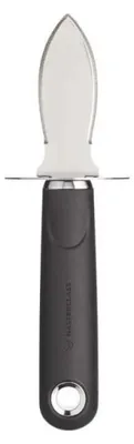 Image de MasterClass MCSGNWOK Oyster - Couteau avec manche de soft-grip, acier inoxydable, couleur noir