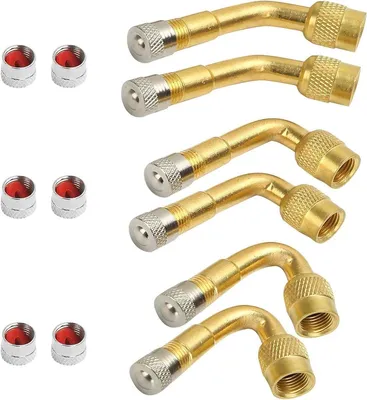 Set von 6 Ventilverlängerungen für Auto und Fahrrad