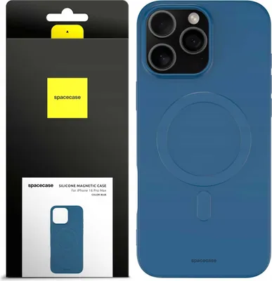 Image de Sc Silicone Magnetic Case Iphone 16 Pro Blue