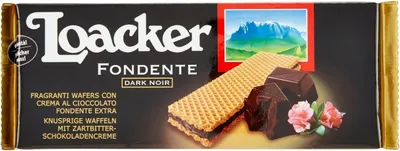 Produktbild von 3x Loacker Wafer Fondente Dark Noir knusprige waffeln mit zartbitter schokoladencreme 150g