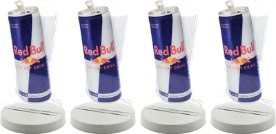 Produktbild von Red Bull 4er Set Kartenhalter 4 Stück Menühalter Getränkekarte Halterung