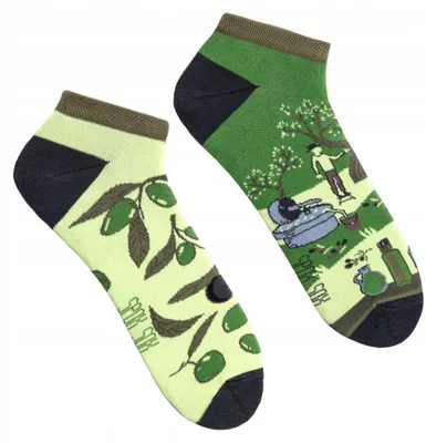 Produktbild von Spox Sox Füßlinge mit Olivenmuster, bunt, Baumwolle