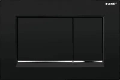 Zdjęcie produktu dla Geberit 115.883.KM.1, Przycisk spłukujący, Czarny, Chrom, Geberit, 246 mm, 12 mm, 164 mm