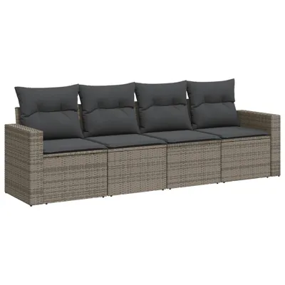 Obrázok produktu pre VidaXL 3251017, Tmavo šedá, Ratan, Oceľ, 110 kg, dospelí a deti, 655 mm, 620 mm