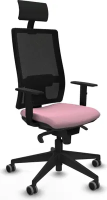 Image de Chaise de bureau avec appui-tête Piqueras y Crespo 1D066G1 Rosa