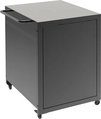Produktbild von Pizza Trolley / Pizzatisch auf Rollen Hauptmodul geschlossene Arbeitsplatte, Farbe:schwarz