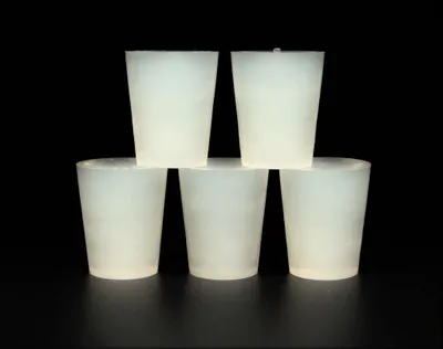 Produktbild von Silikon Stopfen 16.5/12.5mm x 5 Stk. Konischer Silikonstopfen, Silikon Pfropfen