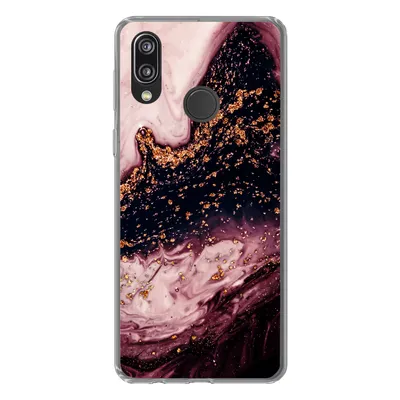 Produktbild von MuchoWow® Handyhülle Schutzhülle Hülle für Huawei P20 Lite (2020) Marmor - Natursteine - Mineralien Silikon Softcase Handy Hülle - Kartenhalter