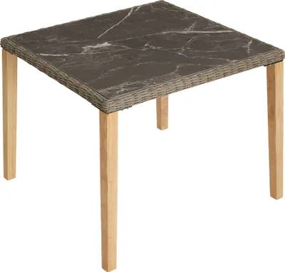 Image de Table en rotin Tarent 93,5 x 93,5 x 75 cm - marron naturel