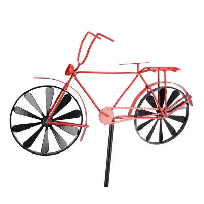 Zdjęcie produktu dla Bicycle Wind Spinner for Yard and Garden, Vintage Bicycle Metal Wind Spinner, Bicycle Wind Spinner Garden Stake, Garden Bike Wind Spinner Ornament, Bike Wind Spinner Ornament, Bicycle Wind Spinner Stake
