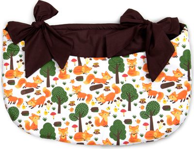 Amilian Betttasche zum Einhängen, Windelntasche, Aufbewahrungstasche, Spielzeugtasche, Babybetttasche, Organizer für Kinderbett, Laufgitter