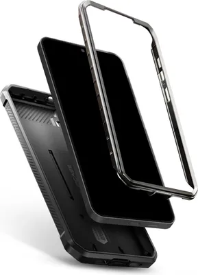 Produktbild von Supcase, Samsung Galaxy S24 Plus / S25 Plus stoßfeste Rundumhülle mit Ständer, Schwarz