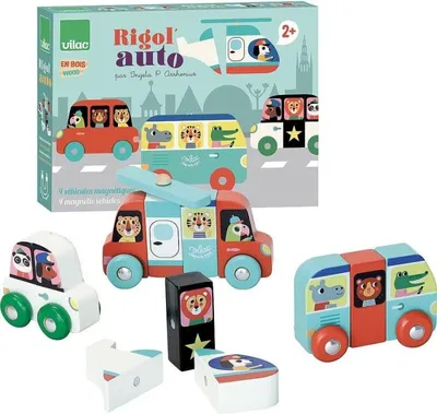 Produktbild von Vilac Magnetset Holzautos Ingela P. Arrhenius Spielzeug