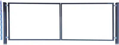 Obrázok produktu pre Brána RAMA pre stĺpiky a panely, 140 cm, grafitová RAL7016 + STĽPIKY | stĺpiky